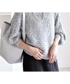 【シップス フォー ウィメン/SHIPS】のquaranciel 手洗い可能 スパンコール レース編み クルーネック ドルマン ルーズ ニット ライトグレー|ID: prp329100004739860 ipo3291000000034703558