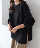 【アンドミー/andme】の天竺編み ボックスシルエット 長袖 ニットトップス ブラック|ID: prp329100004739868 ipo3291000000034393475