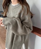 【アンドミー/andme】の天竺編み ボックスシルエット 長袖 ニットトップス グレー|ID: prp329100004739868 ipo3291000000034393481