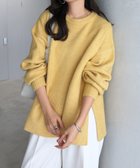 【アンドミー/andme】の天竺編み ボックスシルエット 長袖 ニットトップス イエロー|ID: prp329100004739868 ipo3291000000034393490