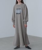 【バブ ブージュルード/Bab Bou Jeloud】の【低身長向けサイズあり】前後2WAYホックプリントマーメイドスウェットワンピース モクブラウン|ID: prp329100004739869 ipo3291000000035162105