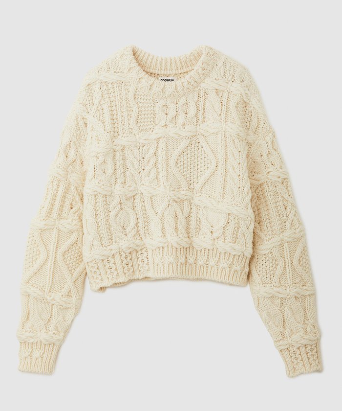 【ロペ/ROPE'】の【WEB限定カラー】【COOHEM】CRAZY ARAN PULLOVER (コーヘン/アランニット) インテリア・キッズ・メンズ・レディースファッション・服の通販 founy(ファニー) https://founy.com/ ファッション Fashion レディースファッション Fashion for Women トップス・カットソー Cut & Sew Tops ニット Knit Tops & Sweaters カジュアルプルオーバー・ニットトップス Pullovers & Knit Tops / Casual Pullovers セーター Sweater, Knitwear ボックス Boxy, Box Shape ポケット Pocket, Pocket Detail ランダム Random, Irregular 別注 Limited Edition, Custom Order |ID: prp329100004739870 ipo3291000000034239810