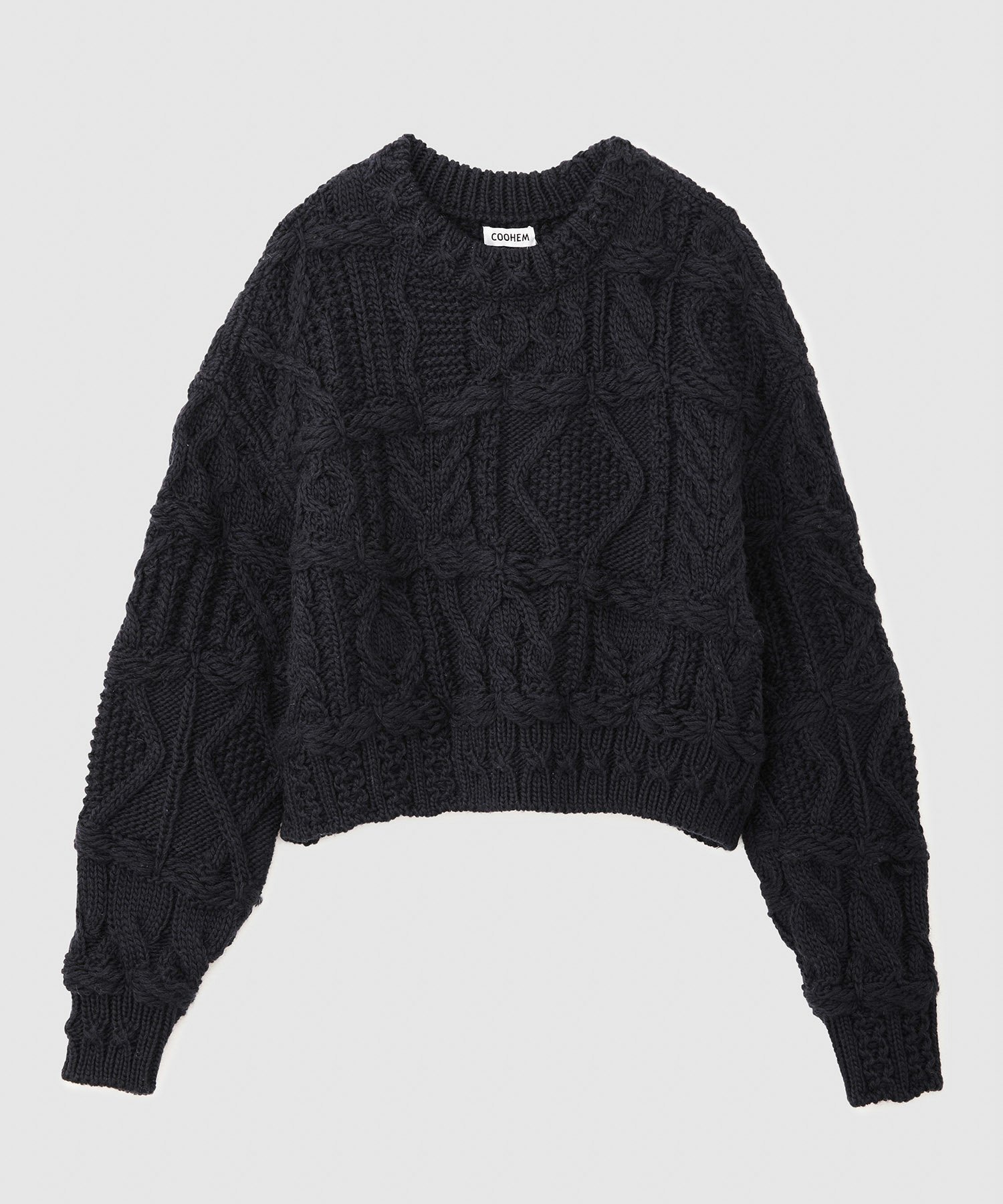 【ロペ/ROPE'】の【WEB限定カラー】【COOHEM】CRAZY ARAN PULLOVER (コーヘン/アランニット) インテリア・キッズ・メンズ・レディースファッション・服の通販 founy(ファニー) 　ファッション　Fashion　レディースファッション　Fashion for Women　トップス・カットソー　Cut & Sew Tops　ニット　Knit Tops & Sweaters　カジュアルプルオーバー・ニットトップス　Pullovers & Knit Tops / Casual Pullovers　セーター　Sweater, Knitwear　ボックス　Boxy, Box Shape　ポケット　Pocket, Pocket Detail　ランダム　Random, Irregular　別注　Limited Edition, Custom Order　ネイビー(40)|ID: prp329100004739870 ipo3291000000034239812