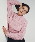 【ロペ/ROPE'】の【WEB限定カラー】【COOHEM】CRAZY ARAN PULLOVER (コーヘン/アランニット) ピンク(63)|ID: prp329100004739870 ipo3291000000034239813