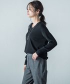 【ロートレ アモン/LAUTRE AMONT】のBrisbaneVネックニットプルオーバー≪手洗い可能≫ ブラック|ID: prp329100004739873 ipo3291000000034239836