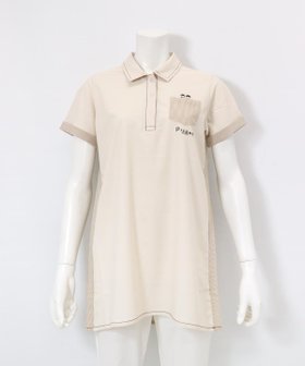 【ピッコーネクラブ/Picone Club】のステッチ襟ポロシャツ 人気、トレンドファッション・服の通販 founy(ファニー) ファッション Fashion レディースファッション Fashion for Women トップス・カットソー Cut & Sew Tops シャツ・ブラウス・オフィスカジュアル Elegant Blouses & Button-Ups ポロシャツ・きれいめカジュアル Smart-Casual Polo Tops サッカー Seersucker, Summer Fabric ストライプ Stripe, Striped Pattern チュニック Tunic, Long Top ポケット Pocket, Pocket Detail ポロシャツ Polo Shirt, Collared Tee 切替 Switching, Contrast Panel 半袖 Short Sleeve, Half Sleeve |ID:prp329100004739886