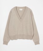 【ユナイテッドアローズ/UNITED ARROWS】のconte ハイゲージ ディープVネックニット 人気、トレンドファッション・服の通販 founy(ファニー) ファッション Fashion レディースファッション Fashion for Women トップス・カットソー Cut & Sew Tops ニット Knit Tops & Sweaters Vネックトップス V-Neck Tops / V-Cut Neckline Shirts シンプル Simple, Minimal デコルテ Décolleté, Neckline プレート Plate, Dish 夏 Summer thumbnail BEIGE|ID: prp329100004739918 ipo3291000000034871835