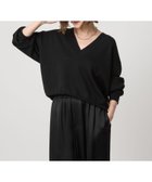 【ユナイテッドアローズ/UNITED ARROWS】のconte ハイゲージ ディープVネックニット BLACK|ID:prp329100004739918
