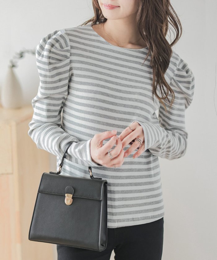 【ラジュール/Lajour】のパフショルダー リブニットトップス インテリア・キッズ・メンズ・レディースファッション・服の通販 founy(ファニー) https://founy.com/ ファッション Fashion レディースファッション Fashion for Women トップス・カットソー Cut & Sew Tops ニット Knit Tops & Sweaters ショルダー Shoulder, Shoulder Strap フィット Fit, Slim Fit リブニット Rib Knit, Ribbed Knit |ID: prp329100004740295 ipo3291000000034243873