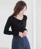 【アンデミュウ/Andemiu】のカットドレープT長袖 ブラック|ID: prp329100004740299 ipo3291000000034243991