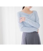 【アンデミュウ/Andemiu】のカットドレープT長袖 ブルー|ID: prp329100004740299 ipo3291000000034243993