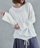 【ビーフラット/bflat】の【M-5L】2WAYバルーントップス 長袖 ロングスリーブ カットソー バルーンシルエット オフホワイト|ID: prp329100004740304 ipo3291000000034244100