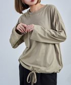 【ビーフラット/bflat】の【M-5L】2WAYバルーントップス 長袖 ロングスリーブ カットソー バルーンシルエット グレーベージュ|ID: prp329100004740304 ipo3291000000034244104