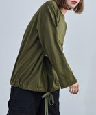 【ビーフラット/bflat】の【M-5L】2WAYバルーントップス 長袖 ロングスリーブ カットソー バルーンシルエット カーキ|ID: prp329100004740304 ipo3291000000034244107