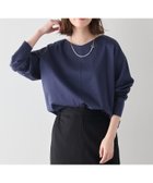 【エニー/ANY】の【洗濯機可】ジョーゼット裏起毛Vネックプルオーバー ネイビー[075]|ID: prp329100004740334 ipo3291000000034244597