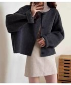 【アイモハ/aimoha】のaimoha -select-/ソフトシャギーショートウールジャケット 人気、トレンドファッション・服の通販 founy(ファニー) ファッション Fashion レディースファッション Fashion for Women アウター Coat / Outerwear Collection レディースジャケット・軽アウター Jackets ショルダー Shoulder, Shoulder Strap ショート Short, Short Length シンプル Simple, Minimal ジャケット Jacket, Outerwear タイトスカート Pencil Skirt, Tight Skirt ドロップ Drop Shoulder, Dropped Style ハンド Hand, Handmade ラウンド Round, Round Neck ワイド Wide, Wide Fit A/W・秋冬 Autumn/Winter thumbnail ブラック|ID: prp329100004740340 ipo3291000000034244659