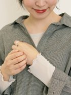 【サマンサモスモス/Samansa Mos2】の袖シアー切替メローカットソー グレー|ID: prp329100004740350 ipo3291000000034244845
