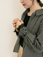 【サマンサモスモス/Samansa Mos2】の袖シアー切替メローカットソー ブラック|ID: prp329100004740350 ipo3291000000034244849
