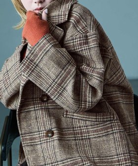 【ビーフラット/bflat】のオーバーサイズ グレンチェックジャケット 人気、トレンドファッション・服の通販 founy(ファニー) ファッション Fashion レディースファッション Fashion for Women アウター Coat / Outerwear Collection レディースジャケット・軽アウター Jackets おすすめ Recommended / Our Picks シンプル Simple, Minimal ジャケット Jacket, Outerwear スラックス Slacks, Dress Pants チェック Check, Plaid, Tartan トレンド Trend, Trending Now ボトム Bottoms, Lower Wear ポケット Pocket, Pocket Detail ミドル Middle Length, Mid Height 定番 Standard, Basic Item |ID:prp329100004740351