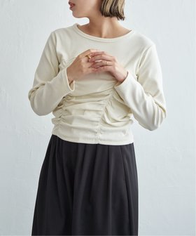 【ノッチ/notch】のテレコシャーリングプルオーバー 人気、トレンドファッション・服の通販 founy(ファニー) ファッション Fashion レディースファッション Fashion for Women トップス・カットソー Cut & Sew Tops カジュアルプルオーバー・ニットトップス Pullovers & Knit Tops / Casual Pullovers インナー Innerwear カーディガン Cardigan, Knitwear シャーリング Shirring, Ruched シンプル Simple, Minimal ジャケット Jacket, Outerwear スラックス Slacks, Dress Pants タイトスカート Pencil Skirt, Tight Skirt テレコ Ribbed, Rib Stitch デニム Denim, Jeans Material ドレープ Drape, Draping Fabric フィット Fit, Slim Fit エレガント 上品 Elegant |ID:prp329100004740357