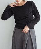 【ノッチ/notch】のテレコシャーリングプルオーバー 人気、トレンドファッション・服の通販 founy(ファニー) ファッション Fashion レディースファッション Fashion for Women トップス・カットソー Cut & Sew Tops カジュアルプルオーバー・ニットトップス Pullovers & Knit Tops / Casual Pullovers インナー Innerwear カーディガン Cardigan, Knitwear シャーリング Shirring, Ruched シンプル Simple, Minimal ジャケット Jacket, Outerwear スラックス Slacks, Dress Pants タイトスカート Pencil Skirt, Tight Skirt テレコ Ribbed, Rib Stitch デニム Denim, Jeans Material ドレープ Drape, Draping Fabric フィット Fit, Slim Fit エレガント 上品 Elegant thumbnail ブラック|ID: prp329100004740357 ipo3291000000034244947