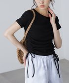 【フリーズマート/FREE'S MART】のアシメドロストリブカットソー ブラック|ID: prp329100004740360 ipo3291000000034245002