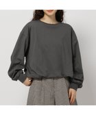 【ニコアンド/niko and】の袖シャーリングバルーンプルオーバー チャコール18|ID: prp329100004740366 ipo3291000000034245093
