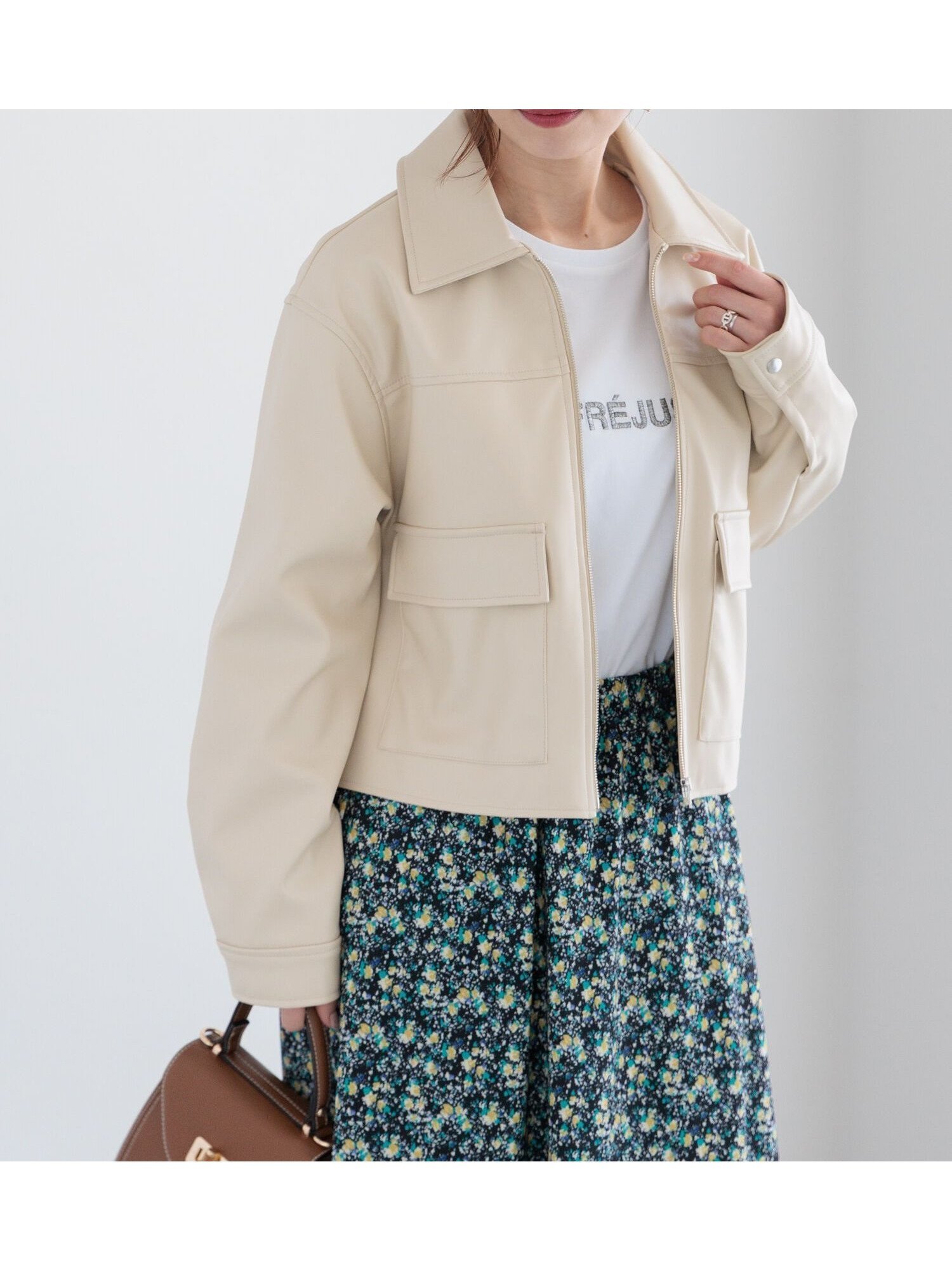 【テチチ/Te chichi】の【宮本茉由着用】ダブルポケットジップジャケット《2025spring catalog item》 インテリア・キッズ・メンズ・レディースファッション・服の通販 founy(ファニー) 　ファッションモデル・俳優・女優　Models　女性　Women　宮本茉由　MIyamoto Mayu　ファッション　Fashion　レディースファッション　Fashion for Women　アウター　Coat / Outerwear Collection　レディースジャケット・軽アウター　Jackets　2025年　2025　2025春夏・S/S　Spring/Summer 2025 SS25　シアー　Sheer, See-Through　スタイリッシュ　Stylish, Fashionable　フェミニン　Feminine, Girly　リラックス　Relax, Relaxed Fit　女優　Actress Style, Celebrity Inspired　春　Spring　クリーム|ID: prp329100004740368 ipo3291000000034245152
