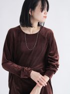 【サマンサモスモス/Samansa Mos2】のシアーベロアプルオーバー ブラウン|ID: prp329100004740370 ipo3291000000034245192