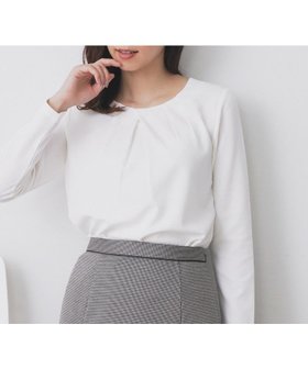 【インデックス/INDEX】のフロントタックトップス【洗濯機洗い可/UVケア】 人気、トレンドファッション・服の通販 founy(ファニー) ファッション Fashion レディースファッション Fashion for Women トップス・カットソー Cut & Sew Tops シンプル Simple, Minimal スマート Smart, Elegant フロント Front, Front Design ミラノ Milano Style, Italian-Inspired ミラノリブ Milano Rib, Milano Stitch エレガント 上品 Elegant 長袖 Long Sleeve, Full Sleeve |ID:prp329100004740373
