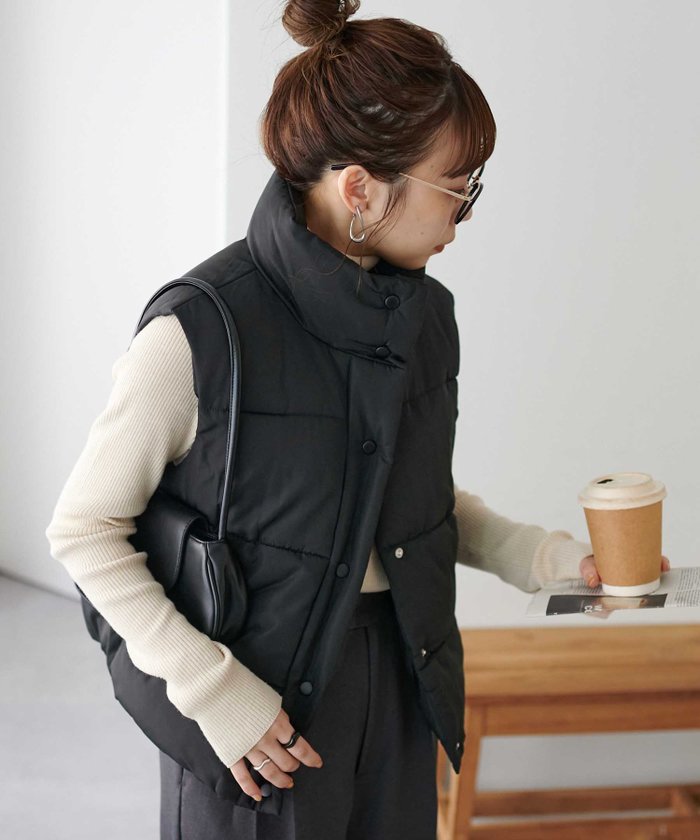 【ディスコート/Discoat】の【WEB限定】コンパクトスタンドダウンベスト インテリア・キッズ・メンズ・レディースファッション・服の通販 founy(ファニー) https://founy.com/ ファッション Fashion レディースファッション Fashion for Women アウター Coat / Outerwear Collection トップス・カットソー Cut & Sew Tops ベスト&ジレ / 重ね着スタイル Vests & Gilets スウェット / スエット Sweatshirt, Sweatwear バランス Balance, Style Balance ベスト Vest, Waistcoat 冬 Winter / This Winter |ID: prp329100004740377 ipo3291000000034430189