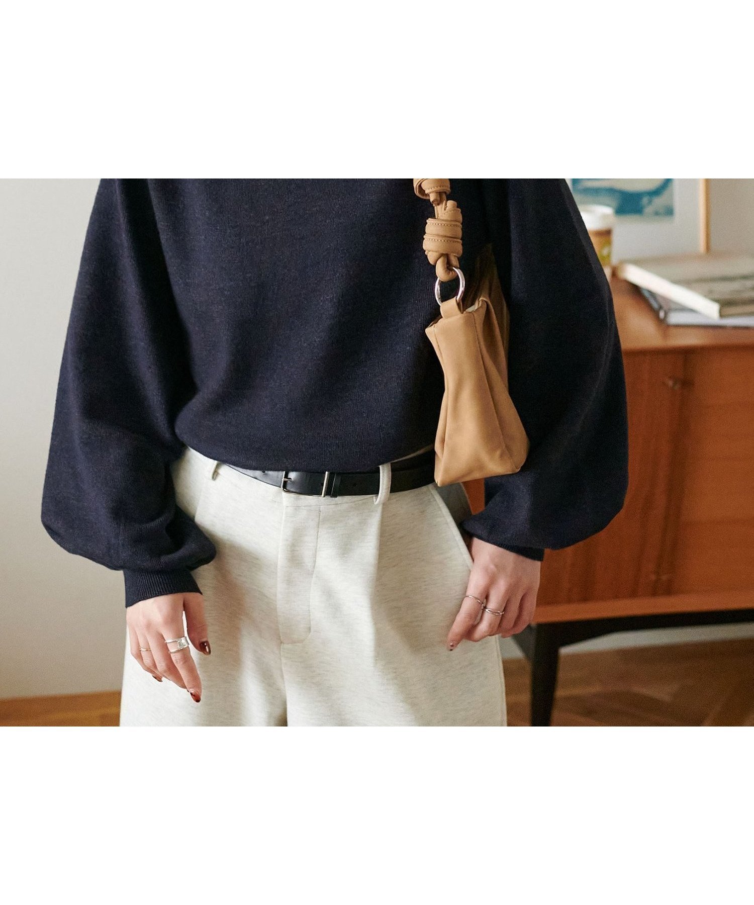 【ディスコート/Discoat】の【WEB限定】ハイネックニット インテリア・キッズ・メンズ・レディースファッション・服の通販 founy(ファニー) 　ファッション　Fashion　レディースファッション　Fashion for Women　トップス・カットソー　Cut & Sew Tops　ニット　Knit Tops & Sweaters　ハイネック　High Neck, Mock Neck　チャコールグレー|ID: prp329100004740406 ipo3291000000034245823