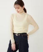 【シップス フォー ウィメン/SHIPS】のSHIPS Colors 手洗い可能 メッシュ ポリエステルベロア タートルネック トップス オフホワイト|ID: prp329100004740413 ipo3291000000034245975