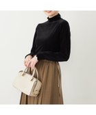 【シップス フォー ウィメン/SHIPS】のSHIPS Colors 手洗い可能 メッシュ ポリエステルベロア タートルネック トップス ブラック|ID: prp329100004740413 ipo3291000000034245977