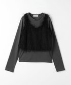 【ユナイテッドアローズ/UNITED ARROWS】のフリンジ ニットキャミ+カットソー A DAY IN THE LIFE BLACK|ID: prp329100004740433 ipo3291000000034246239
