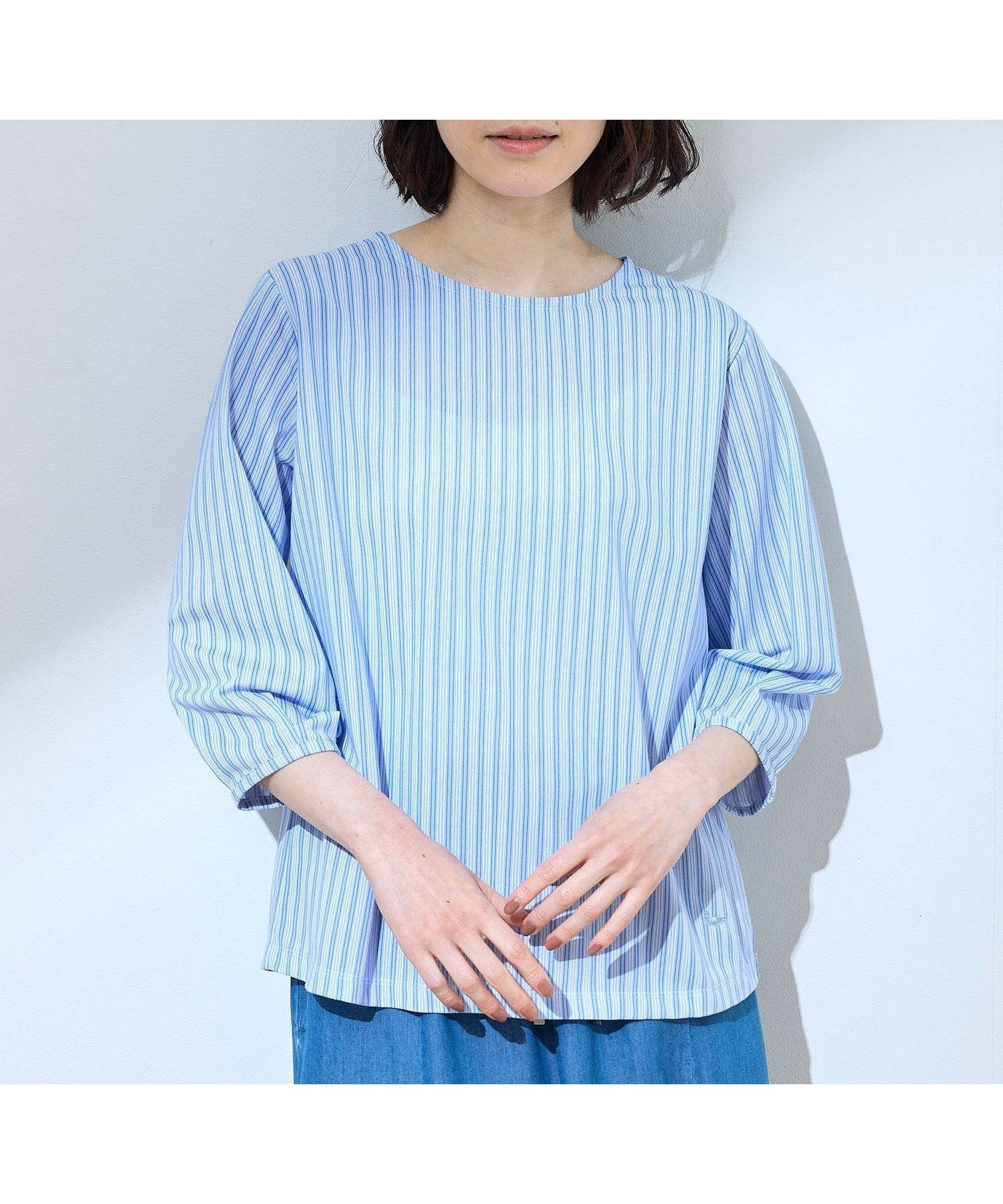 【デコイ/DECOY Since1981】のストライププルオーバー インテリア・キッズ・メンズ・レディースファッション・服の通販 founy(ファニー) 　ファッション　Fashion　レディースファッション　Fashion for Women　トップス・カットソー　Cut & Sew Tops　カジュアルプルオーバー・ニットトップス　Pullovers & Knit Tops / Casual Pullovers　おすすめ　Recommended / Our Picks　シンプル　Simple, Minimal　ストライプ　Stripe, Striped Pattern　無地　Plain, Solid Color　ブルー|ID: prp329100004740454 ipo3291000000034246500