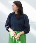 【エニー/ANY】の【洗濯機可/UVケア/アンチピリング】布帛ねじり袖コンビプルオーバー ネイビー[075]|ID: prp329100004740463 ipo3291000000034246597