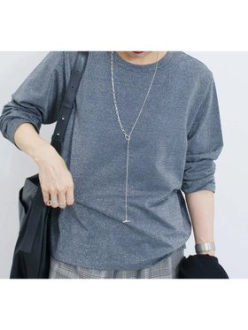 【サマンサモスモス/Samansa Mos2】のラメロンT 人気、トレンドファッション・服の通販 founy(ファニー) ファッション Fashion レディースファッション Fashion for Women トップス・カットソー Cut & Sew Tops ロングTシャツ・Tシャツ Longline T-Shirts & Tees おすすめ Recommended / Our Picks インナー Innerwear カーディガン Cardigan, Knitwear シンプル Simple, Minimal ジャケット Jacket, Outerwear デニム Denim, Jeans Material トレンド Trend, Trending Now |ID:prp329100004740467
