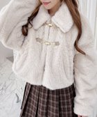 【イング/INGNI】のビット付エコファージャケット ライトベージュ|ID: prp329100004740471 ipo3291000000034698222