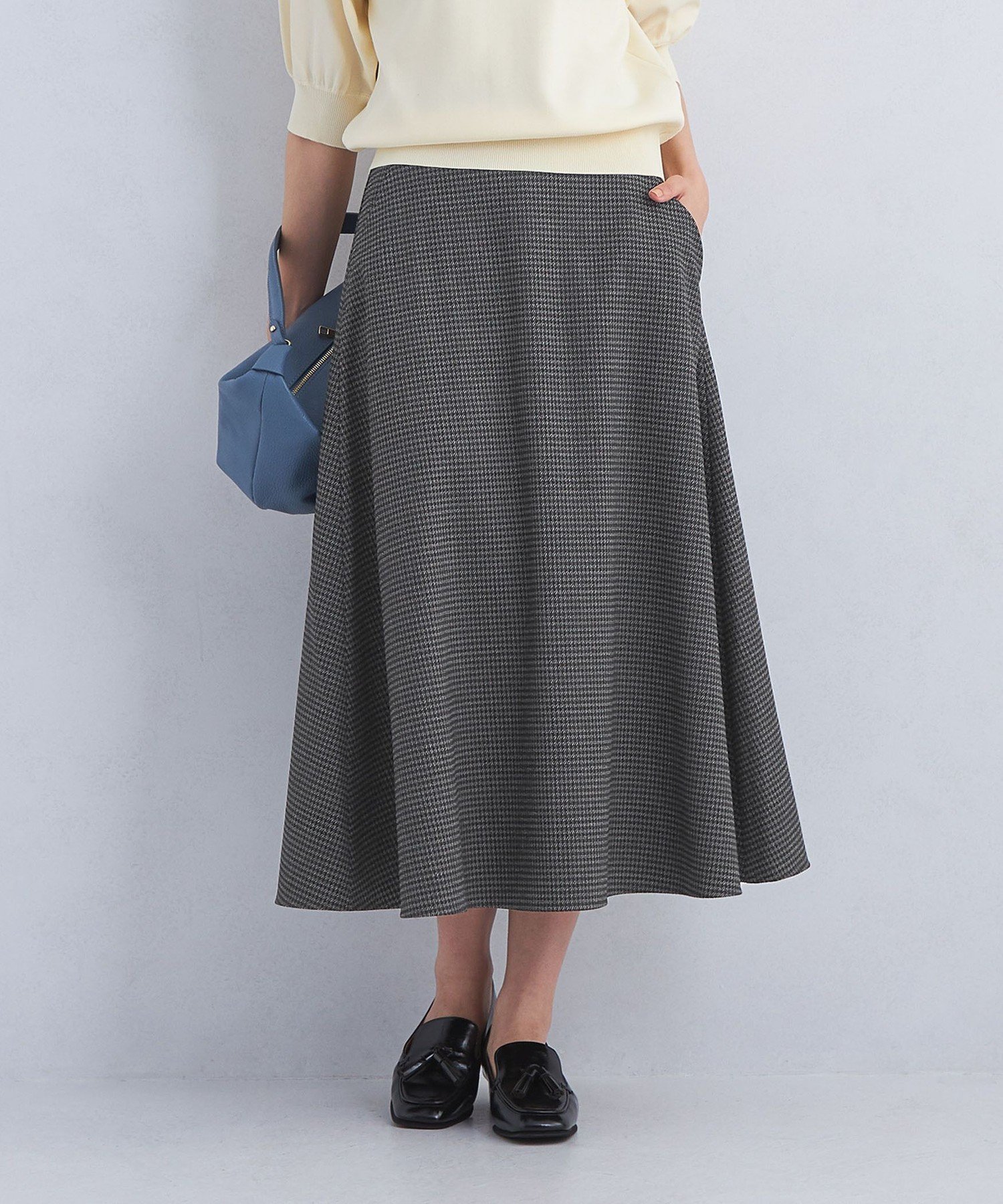 【ユナイテッドアローズ/UNITED ARROWS】のウールライク フレア スカート -ウォッシャブル・防シワ- インテリア・キッズ・メンズ・レディースファッション・服の通販 founy(ファニー) 　ファッション　Fashion　レディースファッション　Fashion for Women　スカート　Skirts　Aライン・フレアスカート　A-Line & Flared Skirts　秋　Autumn　コンパクト　Compact, Small Size　シューズ　Shoes, Footwear　ショート　Short, Short Length　シンプル　Simple, Minimal　チェック　Check, Plaid, Tartan　フェミニン　Feminine, Girly　フラット　Flat, Flat Shoes　フレア　Flare, Flared　アウトレット　Outlet / Clearance　おすすめ　Recommended / Our Picks　ビジネス 仕事 通勤　Business / Work / Commuting　その他1|ID: prp329100004740472 ipo3291000000034621096