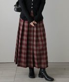 【ラジュール/Lajour】のチェックプリーツスカート 人気、トレンドファッション・服の通販 founy(ファニー) ファッション Fashion レディースファッション Fashion for Women スカート Skirts プリーツスカート / 上品フェミニンスタイル Pleated Skirts チェック Check, Plaid, Tartan トレンド Trend, Trending Now プリーツ Pleats, Pleated ロング Long, Long-Length thumbnail レッド|ID: prp329100004740514 ipo3291000000034651891