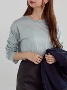 【テチチ/Te chichi】のシルケット天竺ロングスリーブTee ブルー|ID: prp329100004740521 ipo3291000000034465126