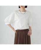 【コムサイズム/COMME CA ISM】のタックスリーブ カットソー ホワイト|ID: prp329100004740522 ipo3291000000034247546