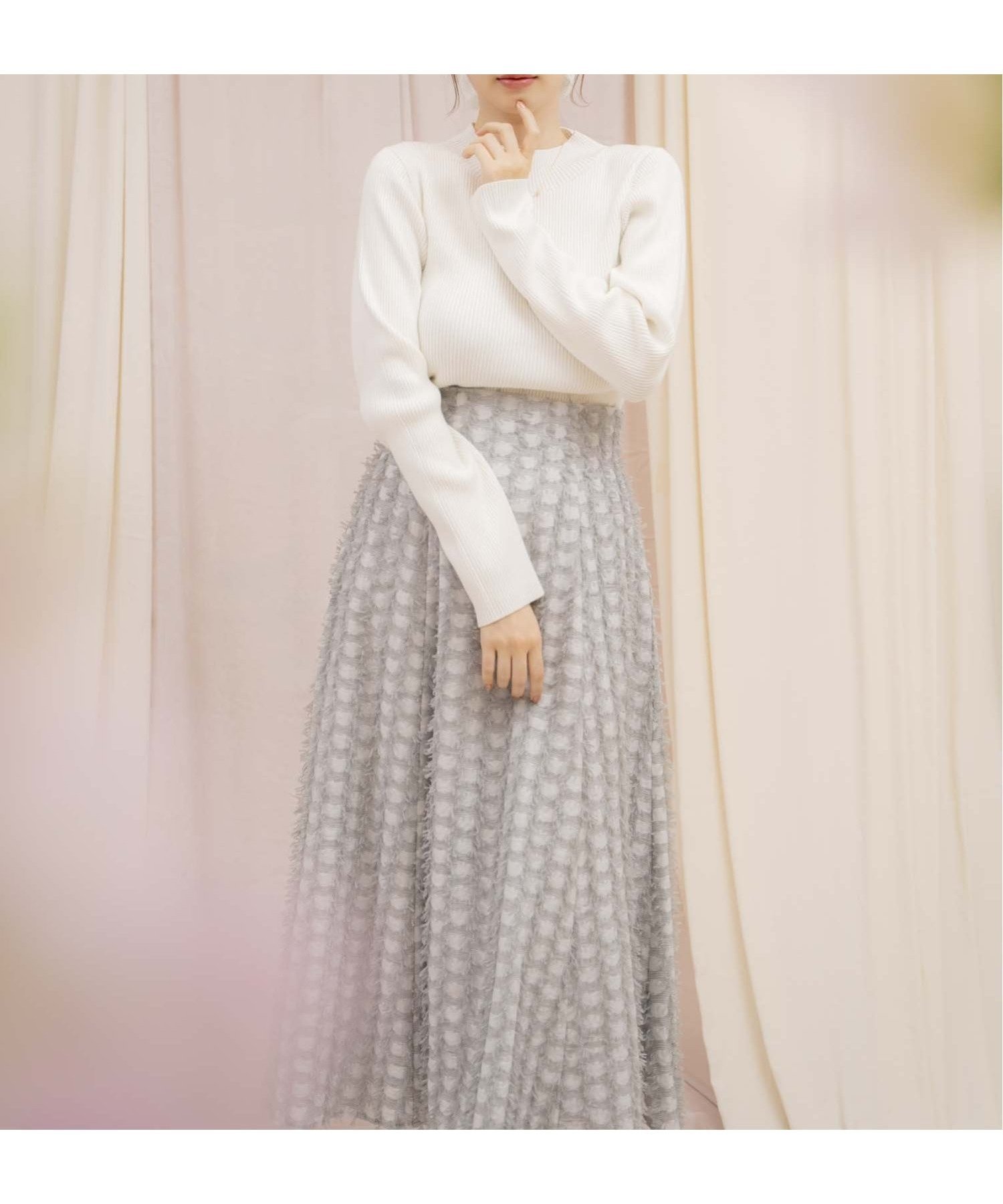 【ノエラ/Noela】のテープジャガードスカート インテリア・キッズ・メンズ・レディースファッション・服の通販 founy(ファニー) 　ファッション　Fashion　レディースファッション　Fashion for Women　スカート　Skirts　コンパクト　Compact, Small Size　ジャカード／ジャガード　Jacquard, Woven Pattern　ポケット　Pocket, Pocket Detail　グレー|ID: prp329100004740527 ipo3291000000034427173