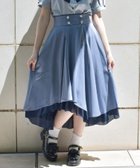 【アクシーズファム/axes femme】のアシメ*フレアミディスカート 人気、トレンドファッション・服の通販 founy(ファニー) ファッション Fashion レディースファッション Fashion for Women スカート Skirts アシンメトリー Asymmetrical Style クラウン Crown, Royal Motif クラシカル Classical, Vintage-Inspired チェーン Chain, Chain Strap チャーム Charm, Pendant フリル Frill, Ruffle フレア Flare, Flared モチーフ Motif, Design Theme リボン Ribbon, Bow thumbnail ブルー|ID: prp329100004740531 ipo3291000000034642828