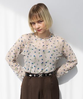 【セットアップセブン/SETUP7】のMAISON BREEZE reveur/crew neck long sleeve printed sheer tops シアートップス 人気、トレンドファッション・服の通販 founy(ファニー) ファッション Fashion レディースファッション Fashion for Women トップス・カットソー Cut & Sew Tops アクセサリー Fashion Accessories インナー Innerwear エレガント 上品 Elegant キャミソール Camisole, Spaghetti Strap Top シアー Sheer, See-Through タンク Tank Top, Sleeveless Top トレンド Trend, Trending Now プリント Print, Printed Pattern リラックス Relax, Relaxed Fit 再入荷 Restock / Back in Stock おすすめ Recommended / Our Picks |ID:prp329100004740532