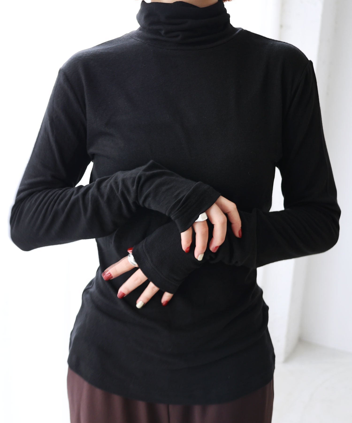 【アンドミー/andme】のシアー なめらか タートルネック evernavy エバーネイビー 人気、トレンドファッション・服の通販 founy(ファニー) 　ファッション　Fashion　レディースファッション　Fashion for Women　トップス・カットソー　Cut & Sew Tops　タートルネック・ハイネックトップス　Turtlenecks & High-Neck Tops　シアー　Sheer, See-Through　タートルネック　Turtleneck, High Neck　ダブル　Double, Double-Breasted　なめらか　Smooth, Silky Texture　バランス　Balance, Style Balance　エレガント 上品　Elegant　 other-1|ID: prp329100004740538 ipo3291000000034247692