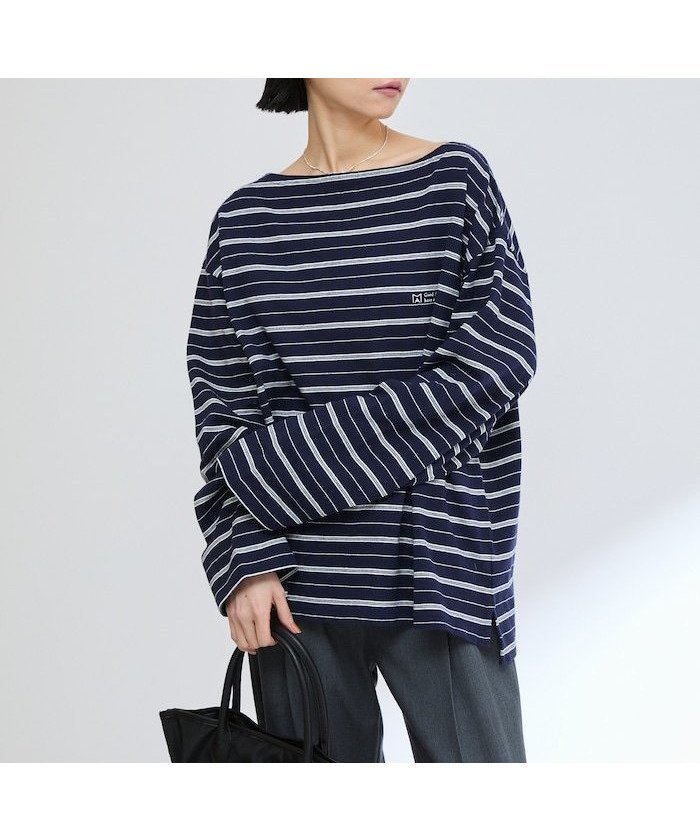 【フリークスストア/FREAK'S STORE】のBASQUE BORDER PO / バスクボーダープルオーバー 25SS インテリア・キッズ・メンズ・レディースファッション・服の通販 founy(ファニー) 　ファッション　Fashion　レディースファッション　Fashion for Women　トップス・カットソー　Cut & Sew Tops　カジュアルプルオーバー・ニットトップス　Pullovers & Knit Tops / Casual Pullovers　春　Spring　シンプル　Simple, Minimal　スリット　Slit, Slit Detail　定番　Standard, Basic Item　バスク　Basque, Basque Style　ベーシック　Basic, Essential　ボーダー　Border, Stripe　S/S・春夏　SS, Spring/Summer, Warm Season　夏　Summer　2025年　2025　2025春夏・S/S　Spring/Summer 2025 SS25　ネイビー|ID: prp329100004740542 ipo3291000000034247719