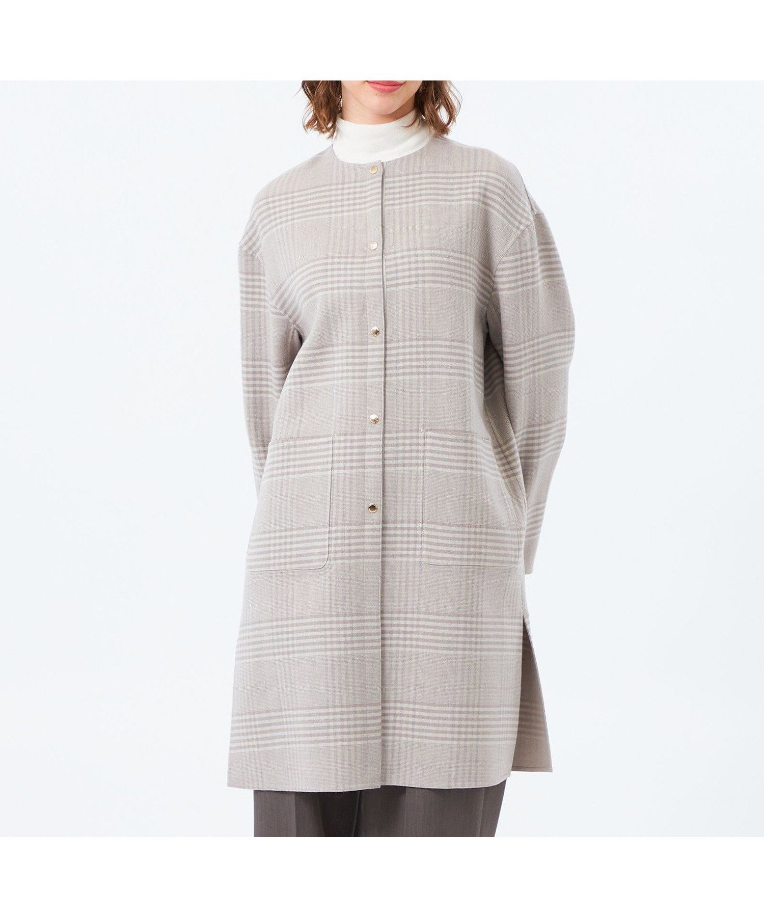 【マッキントッシュ フィロソフィー/MACKINTOSH PHILOSOPHY】の【LEE11月号掲載/蛯原友里さん着用】【IVENREY(イベンリー)】ウール製 人気、トレンドファッション・服の通販 founy(ファニー) 　雑誌掲載アイテム　Magazine Picks & Fashion Features　ファッション雑誌　Fashion Magazines　リー　LEE　ファッション　Fashion　レディースファッション　Fashion for Women　秋　Autumn　11月号　November Issue　ショート　Short, Short Length　スリット　Slit, Slit Detail　雑誌　Magazine, Fashion Magazine　チェック　Check, Plaid, Tartan　定番　Standard, Basic Item　フロント　Front, Front Design　ミドル　Middle Length, Mid Height　リバーシブル　Reversible, Two-Sided　冬　Winter / This Winter　A/W・秋冬　Autumn/Winter　おすすめ　Recommended / Our Picks　 other-1|ID: prp329100004740546 ipo3291000000034247790