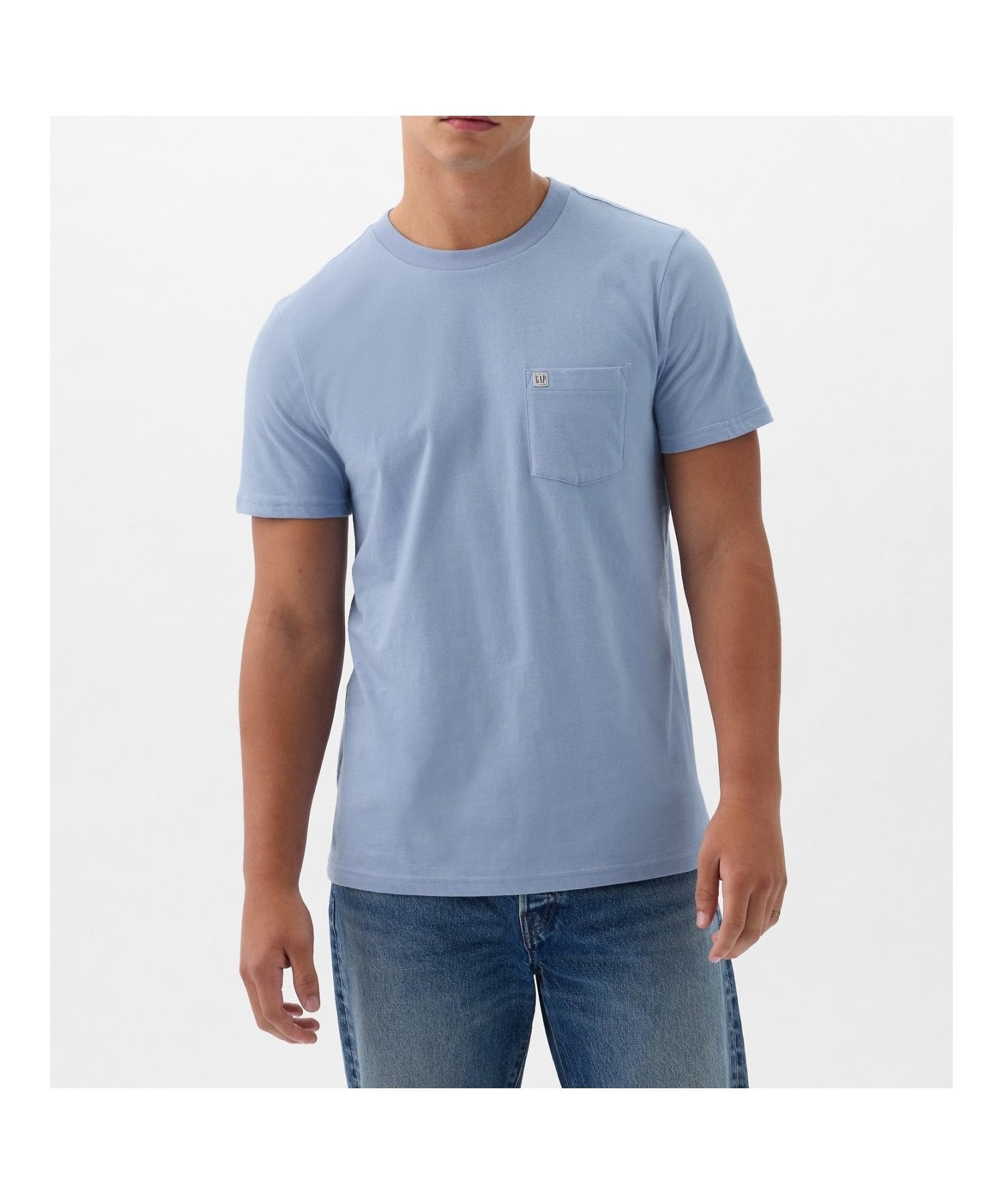 【ギャップ/GAP】のGAPミニロゴ ポケット Tシャツ(ユニセックス) インテリア・キッズ・メンズ・レディースファッション・服の通販 founy(ファニー) 　ファッション　Fashion　レディースファッション　Fashion for Women　トップス・カットソー　Cut & Sew Tops　シャツ・ブラウス・オフィスカジュアル　Elegant Blouses & Button-Ups　ロングTシャツ・Tシャツ　Longline T-Shirts & Tees　パッチ　Patch, Appliqué　ポケット　Pocket, Pocket Detail　半袖　Short Sleeve, Half Sleeve　DISTANT_BLUE|ID: prp329100004740547 ipo3291000000034944065